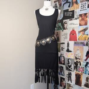 Gothic Swimsuit Cover Up Fringe Sundress